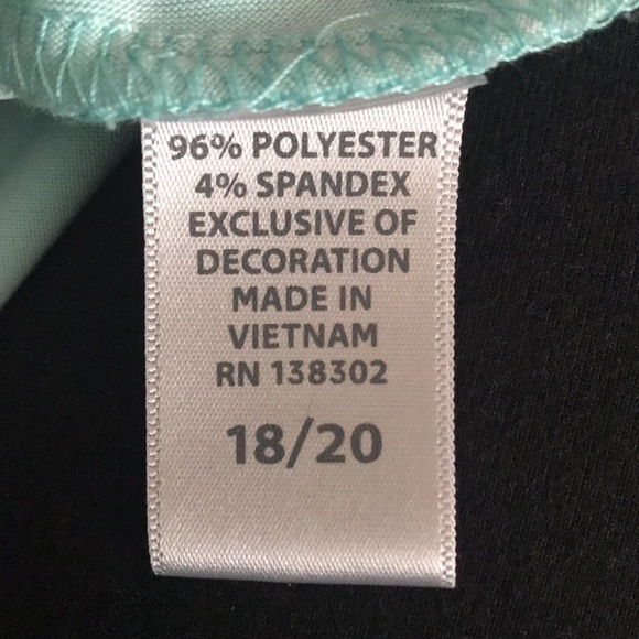 Avenue Turquoise Sparkle Top Size 18/20​​​​ - Picture 5 of 5